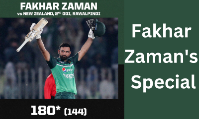 Fans in Pindi Stadium were loud as they witnessed Fakhar Zaman's special