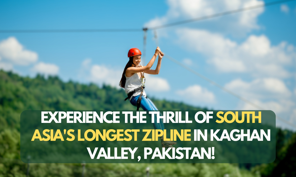 South Asia's longest zipline in Kaghan Valley, Pakistan