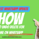 how to undo delete for me on whatsapp