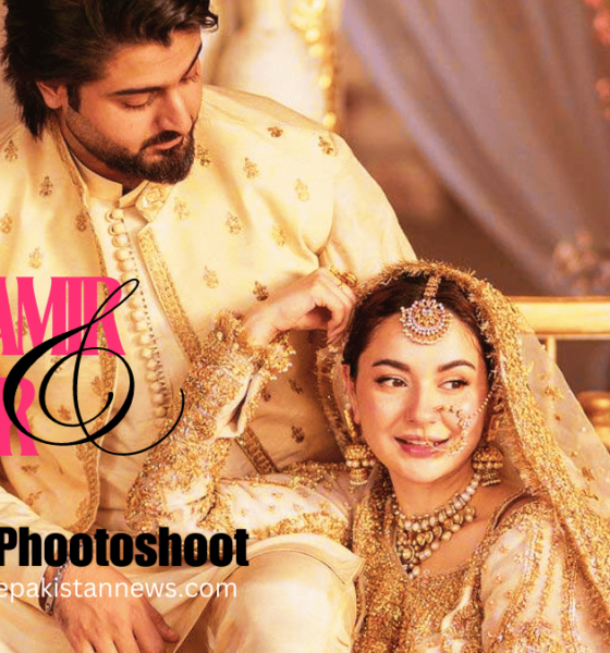 latest wedding photoshoot hania amir and Zaviyar Nauman