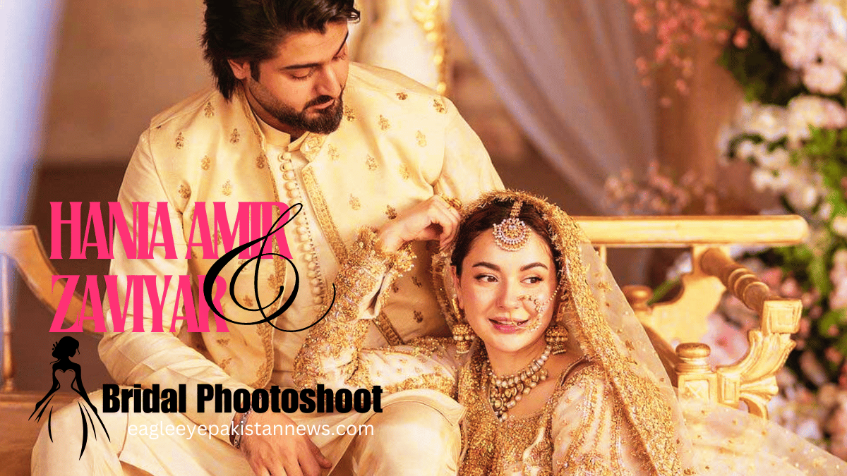 latest wedding photoshoot hania amir and Zaviyar Nauman