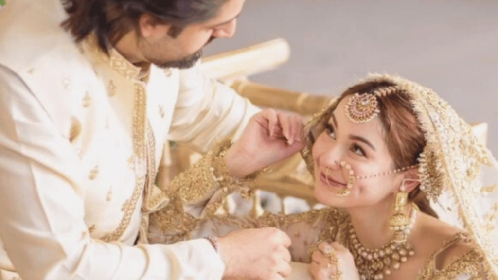 wedding photoshoot of Hania Aamir and Zaviyar Nauman